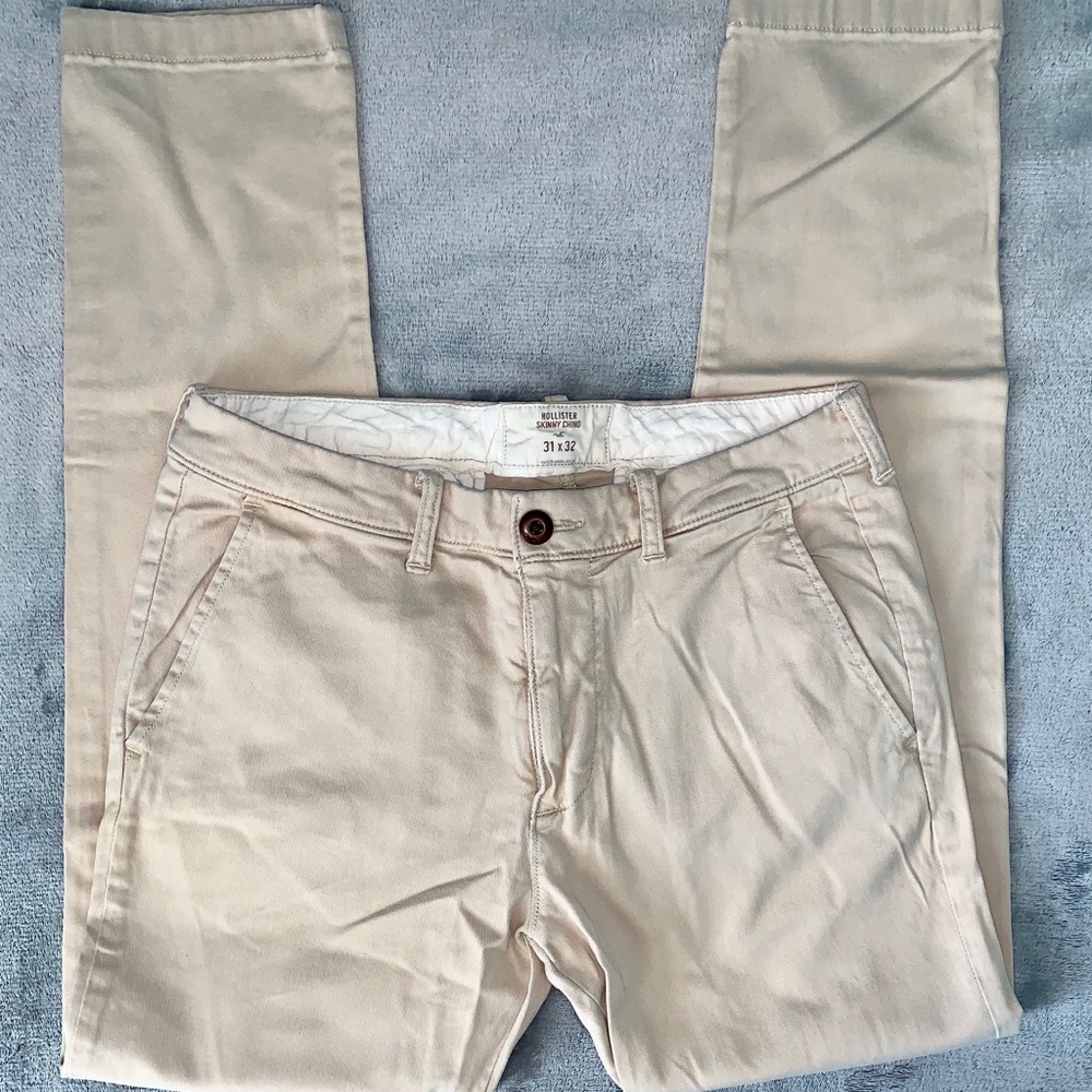 Hollister Men’s skinny khaki chinos size 31x32 - Picture 3 of 5